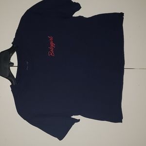 Navy blue "babygirl" cropped Tee